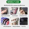 100 Pcs Nylon Universal Cable Tie Buckle for Car, Automotive
