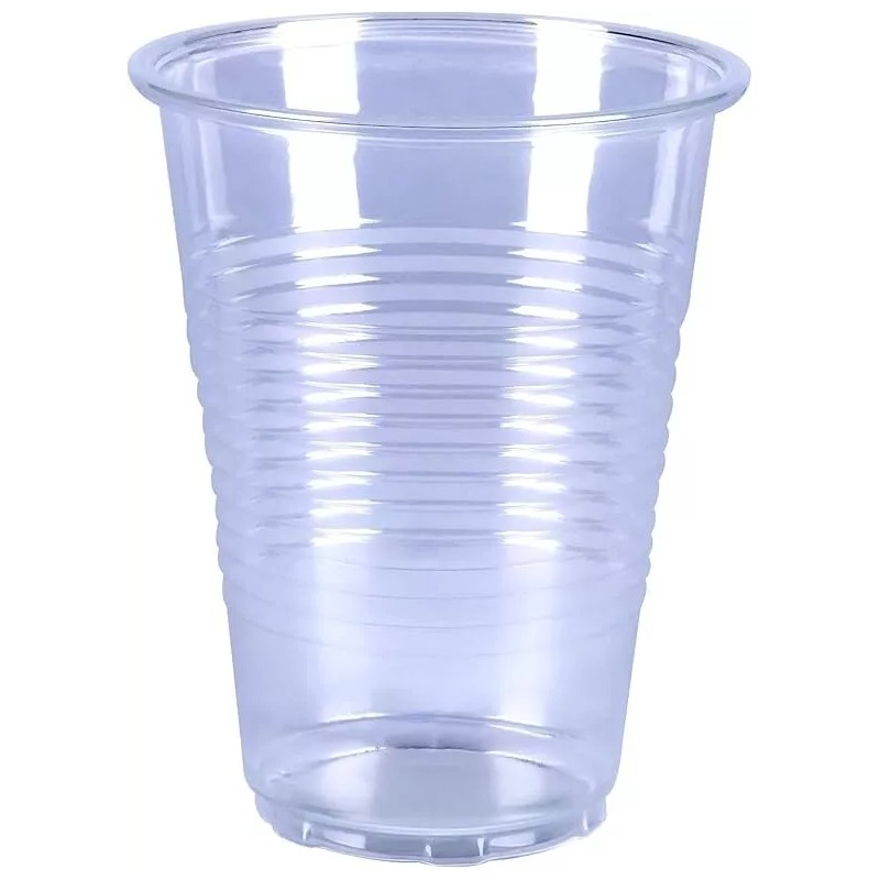 100-Pack 9 oz Clear Disposable Plastic Cups | Heavy Duty