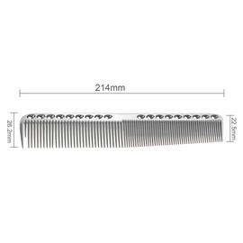 SOONHUA Hair Comb with Professional Comb Hairdresser Steel Space Aluminium Metal Antistatic Hair Cutting Comb Detangling Comb for Hair Cutting Styling & Care, for Hair and Beard