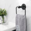 NearMoon 4 Pieces Industrial Pipe Bathroom Hardware Set, Include 18