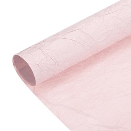sourcing map Flower Wrapping Paper, 10 Roll Waterproof Bouquet Crepe Paper Streamer Sheet for Crafts Birthday Gift Florist Packing Party (Pale Pink, 23.6 x 23.6 Inch)