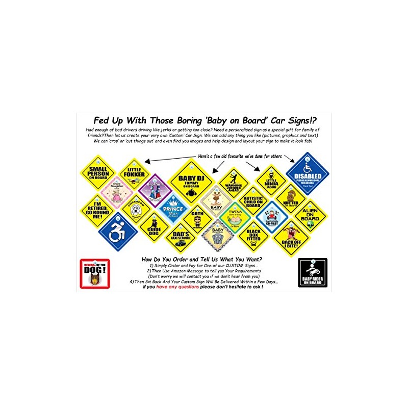 Little MAN On Board Car Sign Suction Cup Car Window