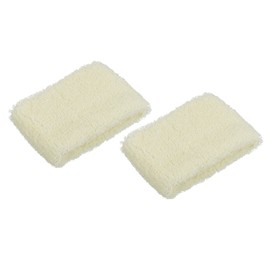 PATIKIL 2pcs 8x5cm Sport Wristbands Cotton Terry Cloth Absorbent Sweatband for Tennis Baseball Exercise Athletic Running Beige