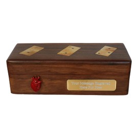 Gamekeepers Cottage gifts Anatomical Heart Wooden Dominoes In Wooden Box FREE ENGRAVING Gift 524