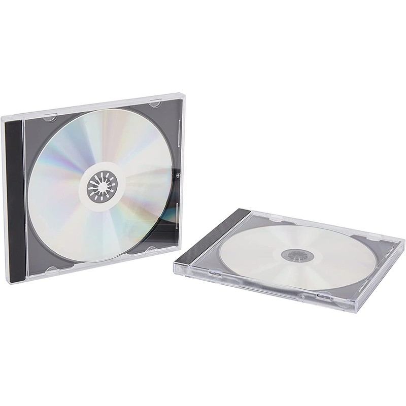 Vision Media® 10 X Single CD jewel Case inc Black
