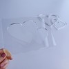 Double Heart Router Template, Clear Acrylic Template, Woodworking Router Template