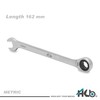 HB 10MM 100-Tooth Combination Ratchet Wrench, 3.6 degree swing arc,