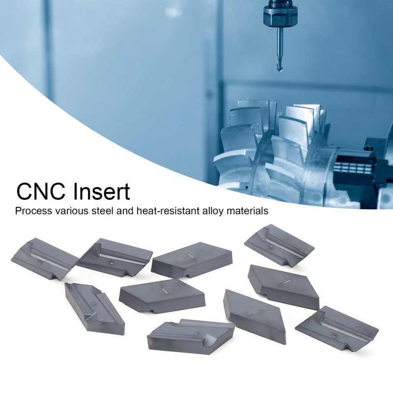 10Pcs CNC Insert Lathe Turning Tool Blade Cemented Carbide KNUX160405R‑11