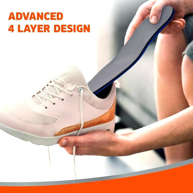 Odor-Eaters Ultra-Durable Insoles, Heavy-Duty Cushion, Destroys Odor & Controls Wetness,