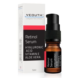Retinol Serum for Face with Hyaluronic Acid, Hydrating Face Serum Targets Wrinkles, Dark Spots & Acne, Anti Aging Facial Serum, Skin Care Products for Men & Face Serum for Women by YEOUTH