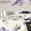ANRO Oilcloth Tablecloth Wax Tablecloth Washable Garden Tablecloth Round Oval
