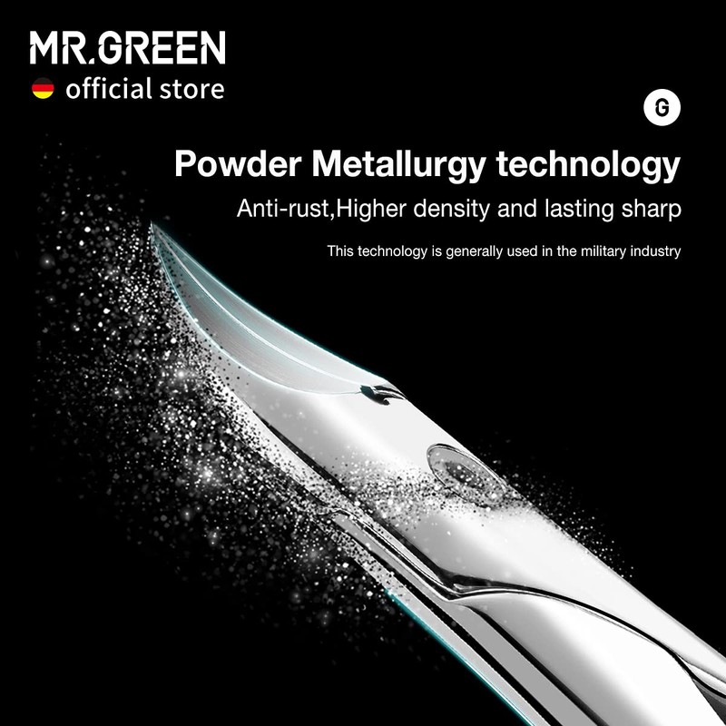 MR.GREEN Splash Resistant Nail Scissors Stainless Steel Nail Clipper Pedicure
