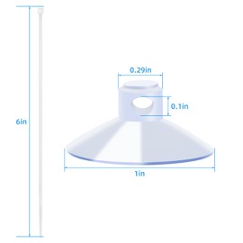 AQUANEAT 20 Pack Aquarium Suction Cups with Clips 3/16" air Hose and Adjustable Zip Ties for Aquarium Fish Tank Decoration Moss Shrimp Nest