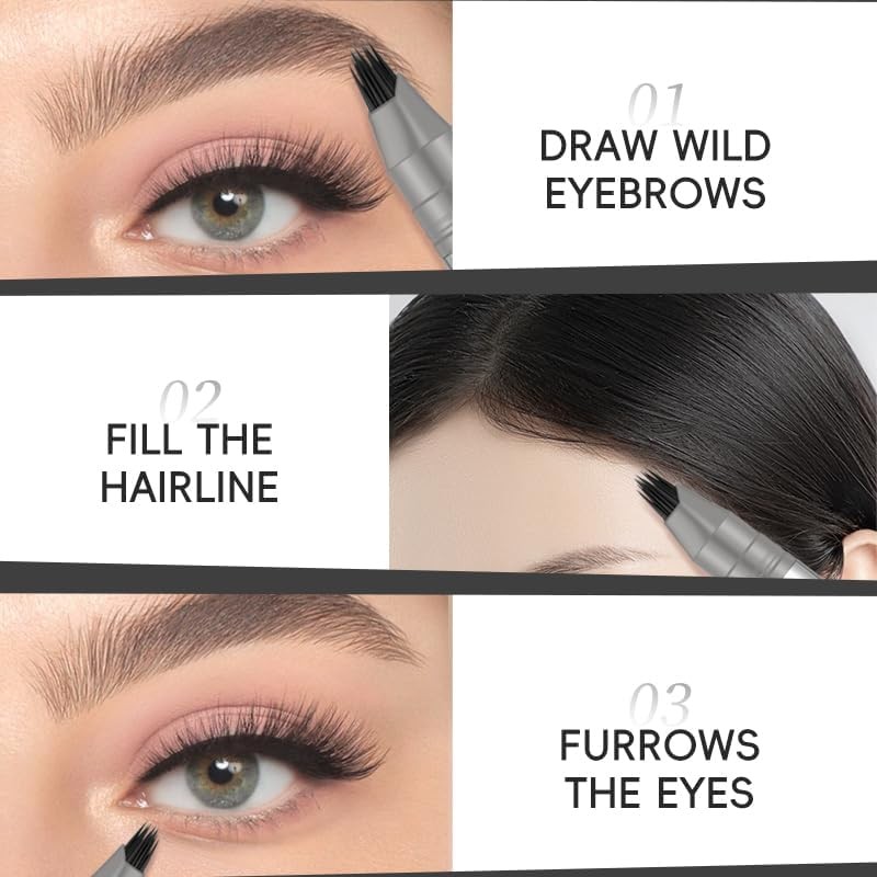 Lápiz Cejas Microblading, Textura Pelo Real, Aplicación Sin Esfuerzo,lapiz de