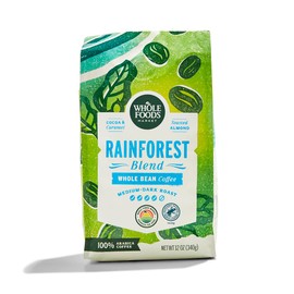 WHOLE FOODS MARKET Whole Bean Rainforest Blend Coffee, 12 OZ