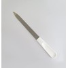 Tredoni 9cm Steel Nail File with Easy-Grip Handle - Manicure/Pedicure