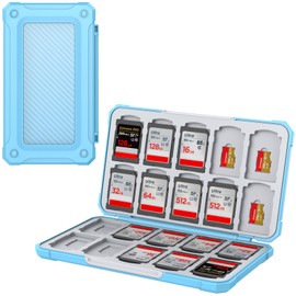THELIFELICIOUS SD Card Holder Memory Card Case for SD SDHC SDXC TF Card, SD Cards Storage Organizer for 20 SD Cards and 20 Micro SD Cards