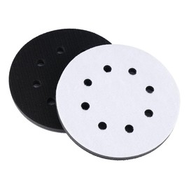 Pack of 2 Sponge Interface Pads, Polishing Sponge 125 mm Velcro, 5 Inch 8-Hole Soft Sponge Interface Pads, Sanding Disc, Polishing Pad, Soft Pad for Sanding Plates, Polishing Plates, Sandpaper Velcro