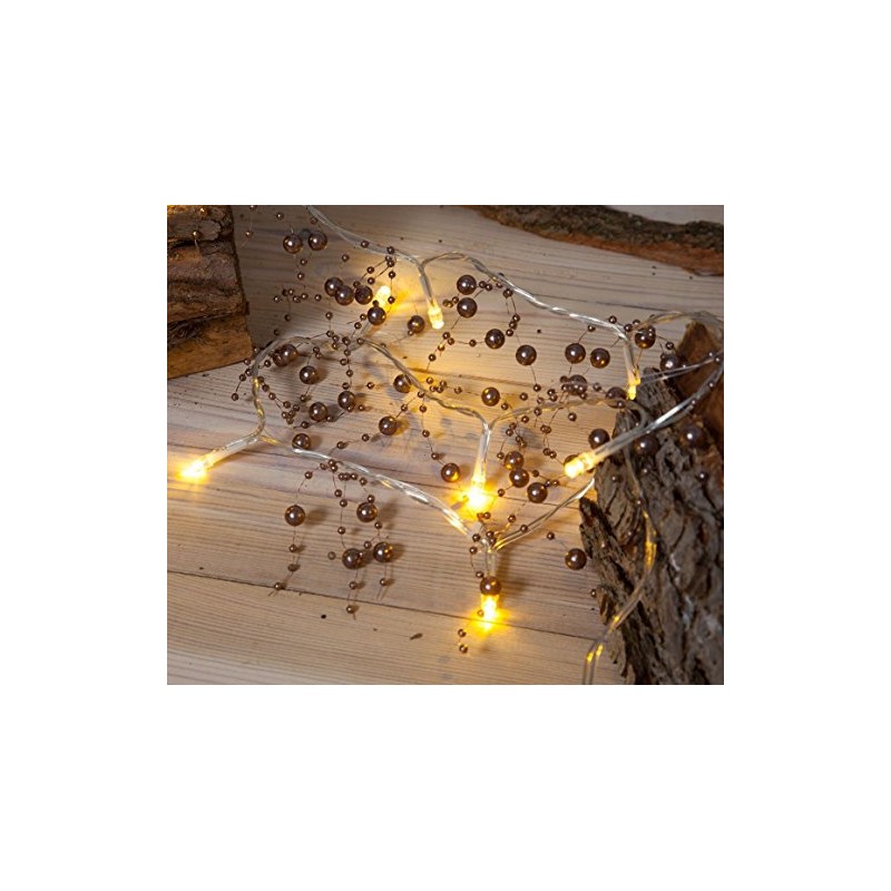 Noma Copper Pearl Garland with 20 LED's (Pack of 1)