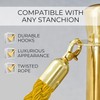 6PCS Gold Braided Rope - 5FT Elegant Rope for Stanchion