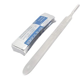 AAProTools Disposable Scalpel Blades No. 10 With Handle – Suitable For Dermaplaning, Crafts Instruments/equipment Pack Of 20