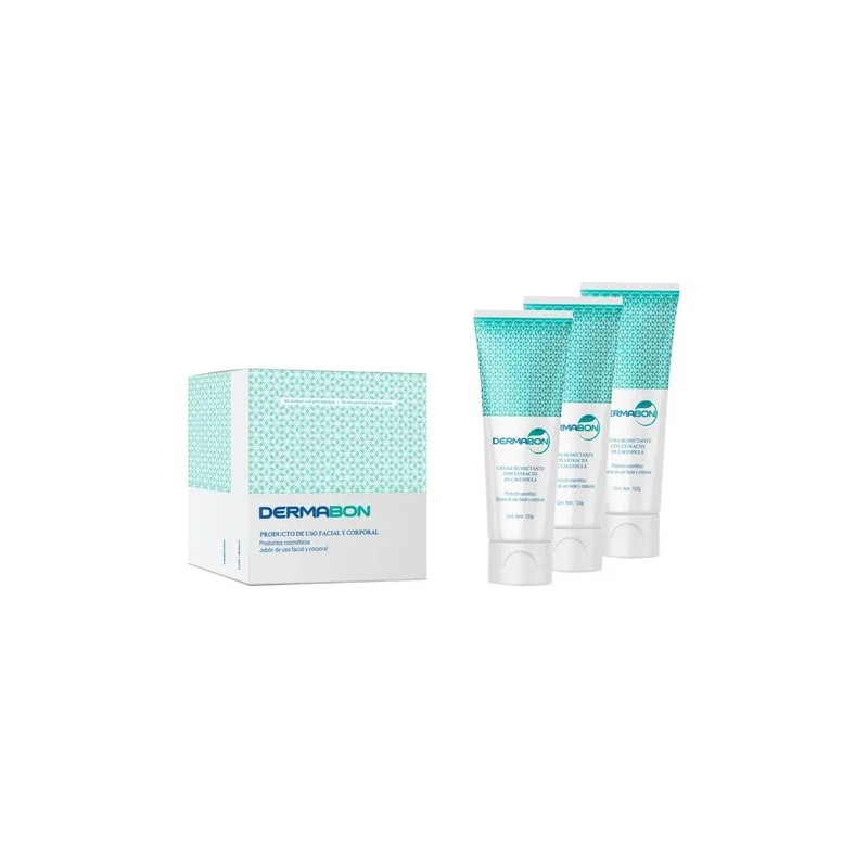 Kit De 3 Jabones Dermabon Y 3 Cremas Con Calendula