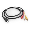BERLAT HDMI to RCA Cable, 1080P 5ft/1.5m Male to Male