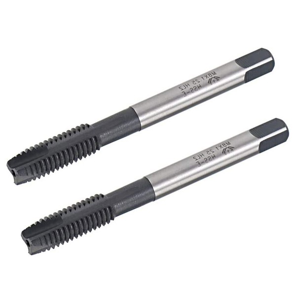 TOP-VIGOR Gewindebohrer M8 x 1,25 mm, Spiralspitze, Maschinengewindebohrer mit H2-Toleranz,