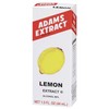 Adams Extract Lemon Extract, True Fruit Flavor, Gluten Free, 1.5
