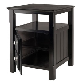 Winsome Timber Accent Table, 20 inches, Black