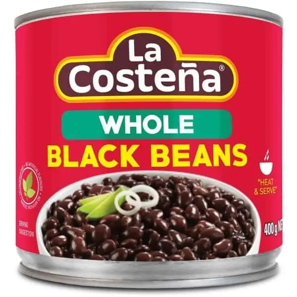 La Costena Mexican Style Whole Black Beans 400g