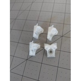 Sfixture BLALIDEN STRONG ACRYLIC REPLACEMENT SHELF 12.5 X 11.25 X 4mm THICK-BRACKET - White Brackets