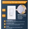 [10 Pack] Cloudy Bay 3-Way/Single Pole Dimmer Electrical Light Switch