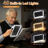 Magnifying Glass for Reading: 5X10X Rechargeable Large Light Book Magnifier