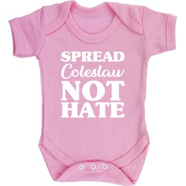 Hippowarehouse Spread coleslaw not hate baby vest bodysuit (short sleeve) boys girls