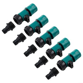 Reliable Quick Connect Garden Hose Kit with Shut Off Valve Male and Female 3/4 Q Leak Proof