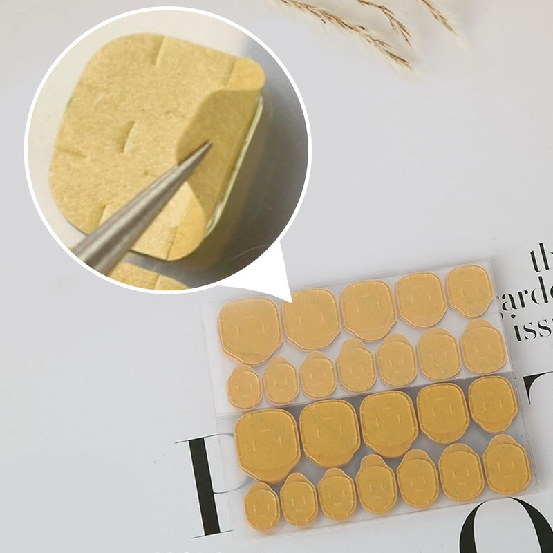 Thirty Sheets of Nails Fixed Glue, Waterproof Nail Glue, Double