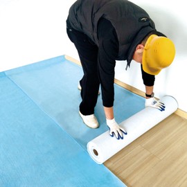 Temporary Floor Protection 39.5’’ x 50’, Floor Protection Film for Construction Projects - Protects Hardwood, Tile, Carpet, Countertops, Bathtubs and More,Coverage of 163 SQFT