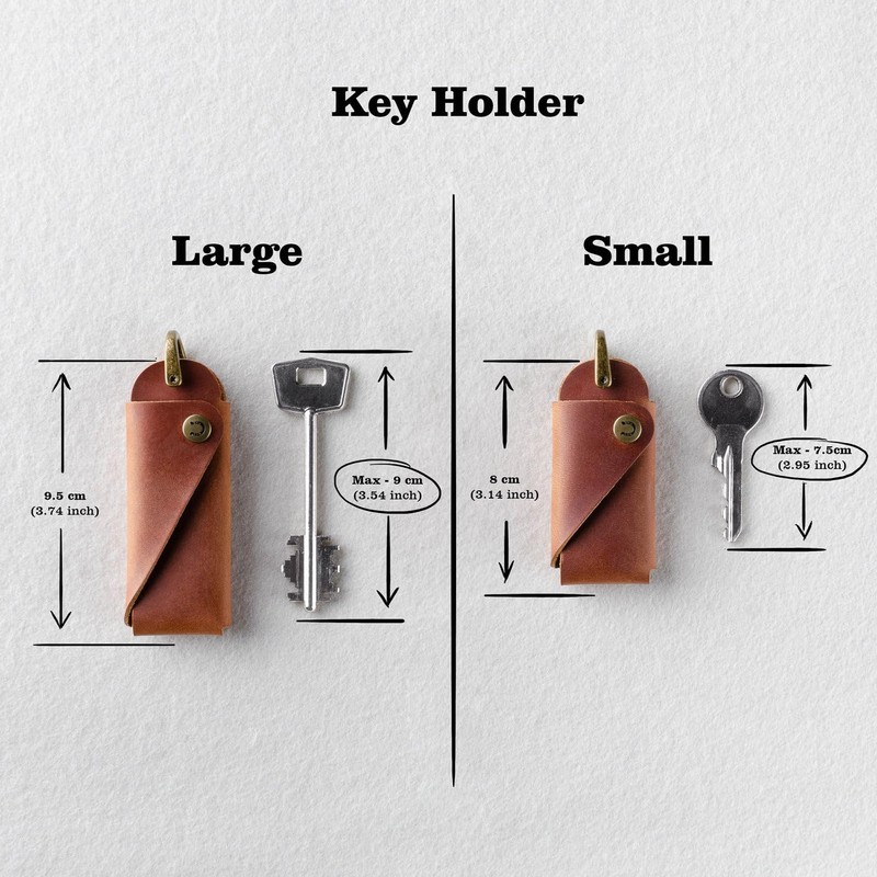Crazy Horse Craft, Minimalist Wallet and Key Ring in Package,