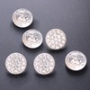 Jerler 10 Pcs Sliver Rhinestone Buttons Crystal Embellishments Sew on