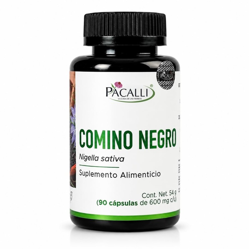 PACALLI Comino Negro 90 Cápsulas 600mg - Nigella Sativa
