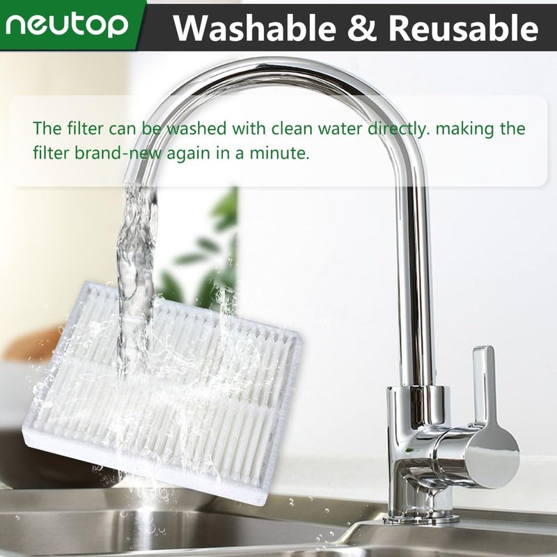Neutop HEPA Filters Compatible with Roborock Q7 M5+/L5+/M5/L5, 8-Pack