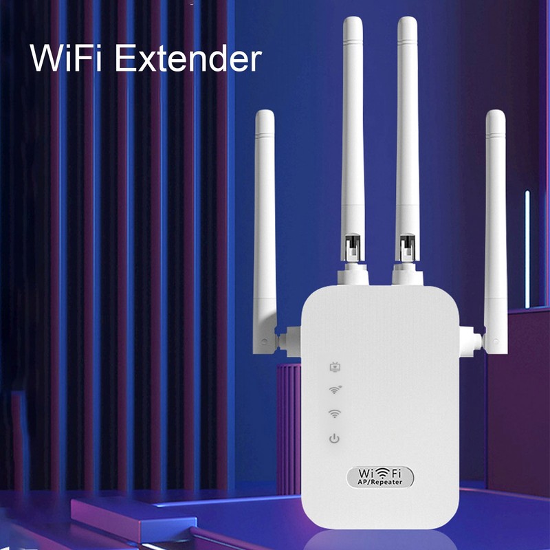 WiFi Extender 300Mbps 4 Antenna Strong Signal Transmission Efficient Heat