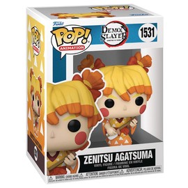 POP Anime: Demon Slayer - Kimetsu no Yaiba - Zenitsu Agatsuma (Kimono) Funko Vinyl Figure (Bundled with Compatible Box Protector Case), Multicolor, 3.75