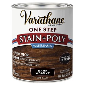 Rust-Oleum 337037 Quart Dark Walnut Polyurethane, 1 Quarts (Pack of 1), Brown
