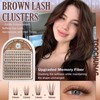 Brown Manga Lash Clusters Anime Lashes Extension C Curl Natural