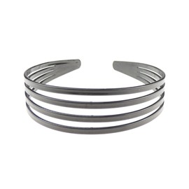 Ladies Girls Evening Black Stencil Cut Wide Thick Formal Fancy Dress Headband Alice Band Hair Accessories Hairband Christmas Wedding Bridesmaid Party 4 Row