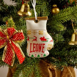 LEONE 1947 Small Decorative Boxing Glove Christmas Tree Christmas Decoration Unisex Adult White One Size