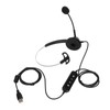 H360‑USB‑3 Telephone Headset Black Volume Adjustment Mute Single Sided Earphone