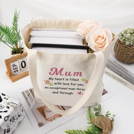 Gifts for Mum Birthday Gifts Best Birthday Presents for Mum Mummy Gift for Mom Christmas Xmas Present Ideas Mama Gift for Mother Mothers Day Mother's Day Valentines Mummy Tote Bag from Daughter Son
